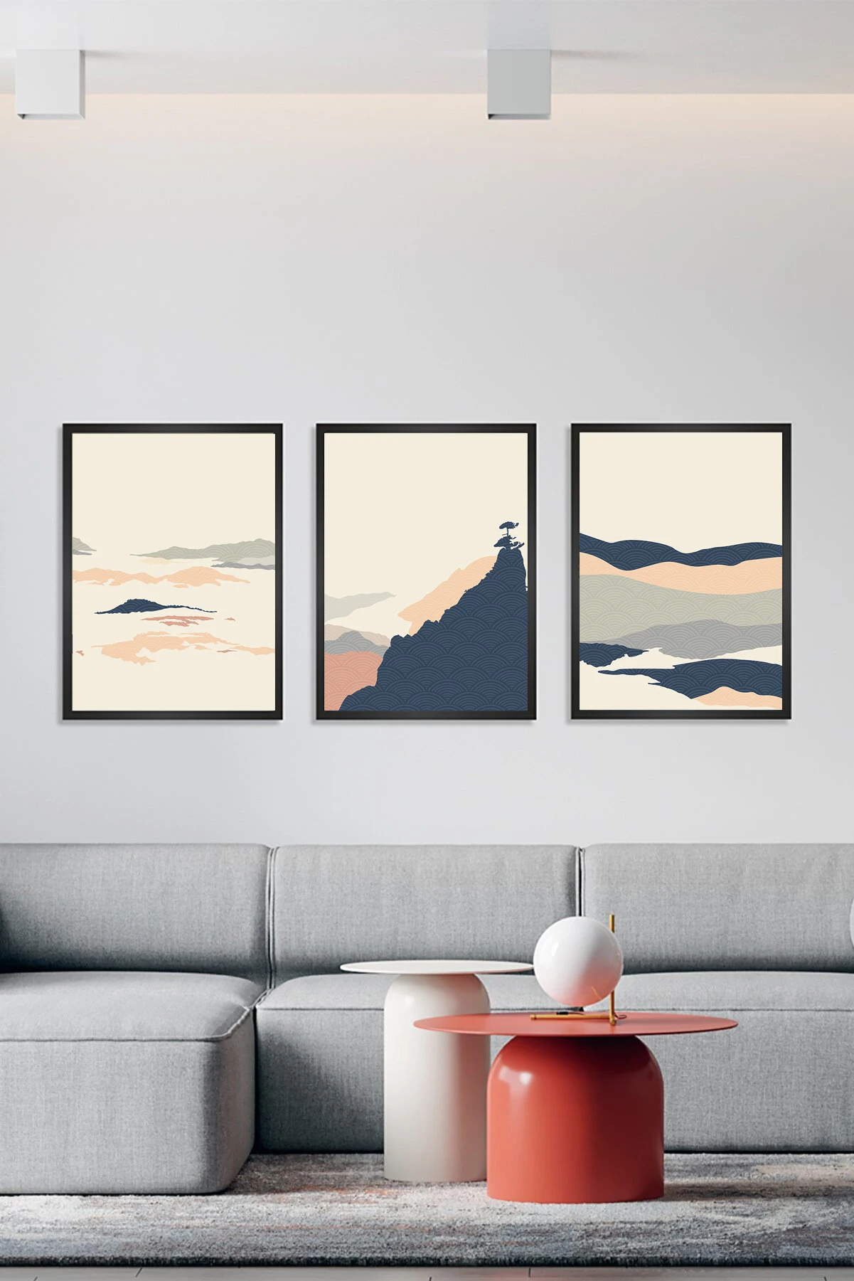 

Декоративный набор с принтом из нескольких рамок, домашний декор, стол для домашнего декора 146