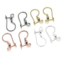 20pcslot hypoallergenic stainless steel diy earrings making materials findings earrings clasps hooks earwire for jewelry making