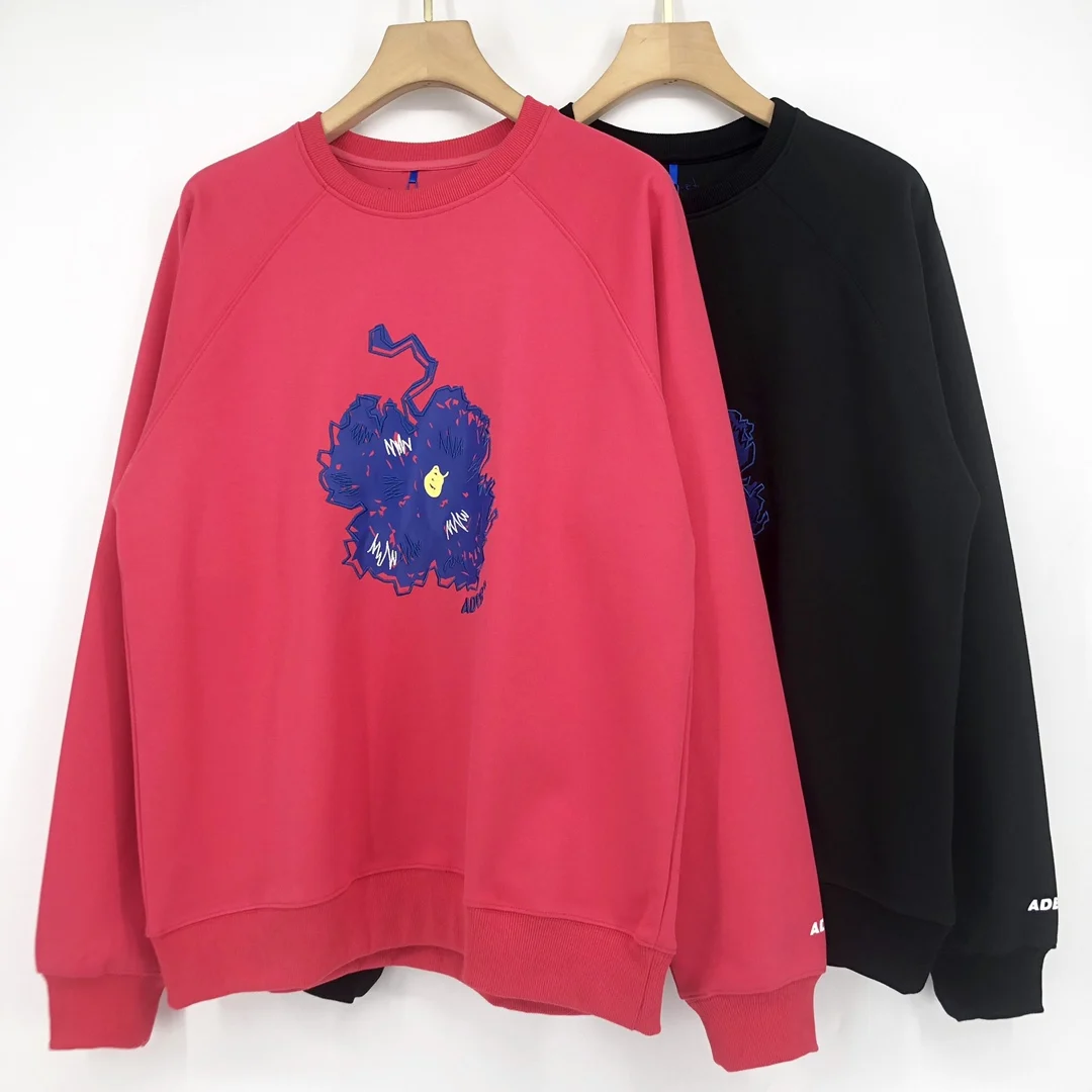 

2021 Ader Error Sweatshirts Embroidery Flowers Printing Men Women High-Quality Adererror Crewneck Streetwear Pullovers Hoodie