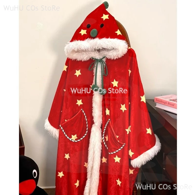 Новинка 2024 осенне-зимняя пижама зимняя накидка для девочек рождественская