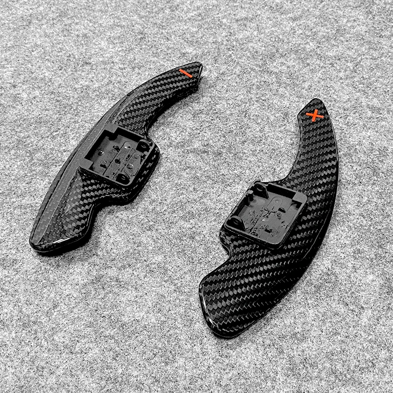 

Real Carbon Fiber Car Steering Wheel Paddle Shift Extension Accessories For Cadillac ATS XT4 XT5 CT5 CT4 CT5V black wing