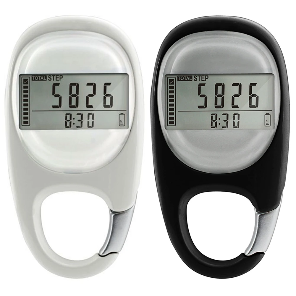 

Pedometer Carabiner Portable Exercise Pedometer Digital Display for Camping Hiking Fitness Equipment for Men Women