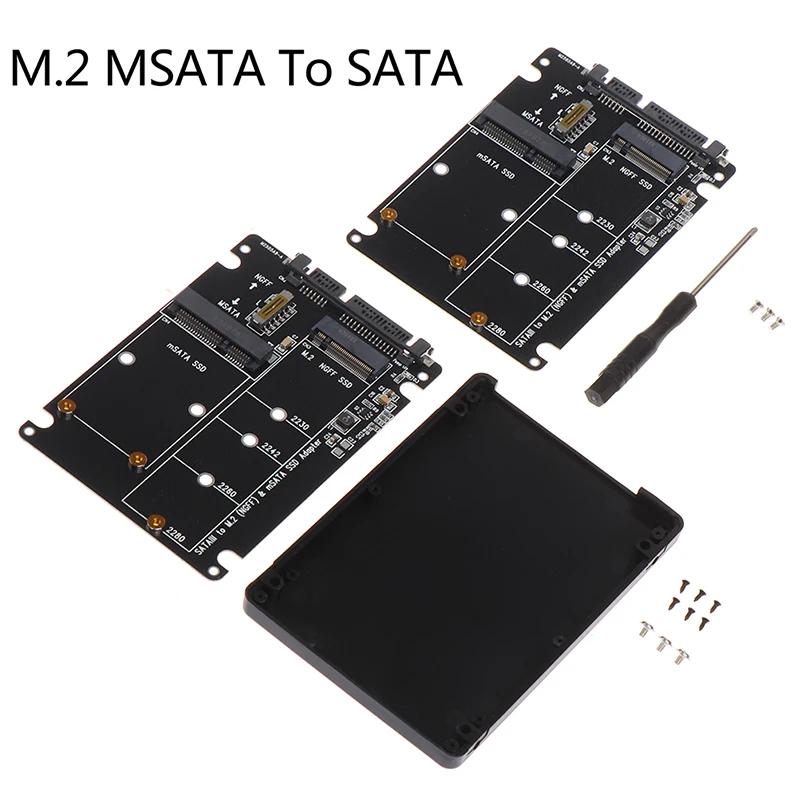 

1PC NGFF To SATA 3 External HDD Enclosure MSATA SSD Adapter M.2 SATA Protocol Adapter Board MSATA Solid State SSD Hard Disk