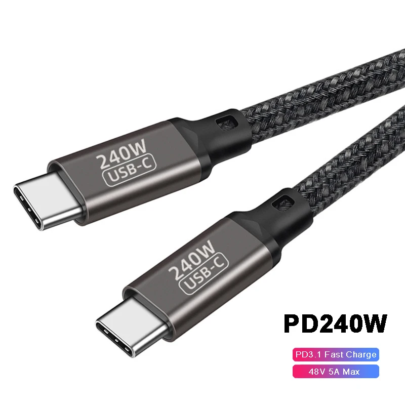 Кабель USB Type C 240 Вт PD3.1 для MacBook iPad Pro Galaxy S22 Ultra Nintendo Switch 48 В 5 А |