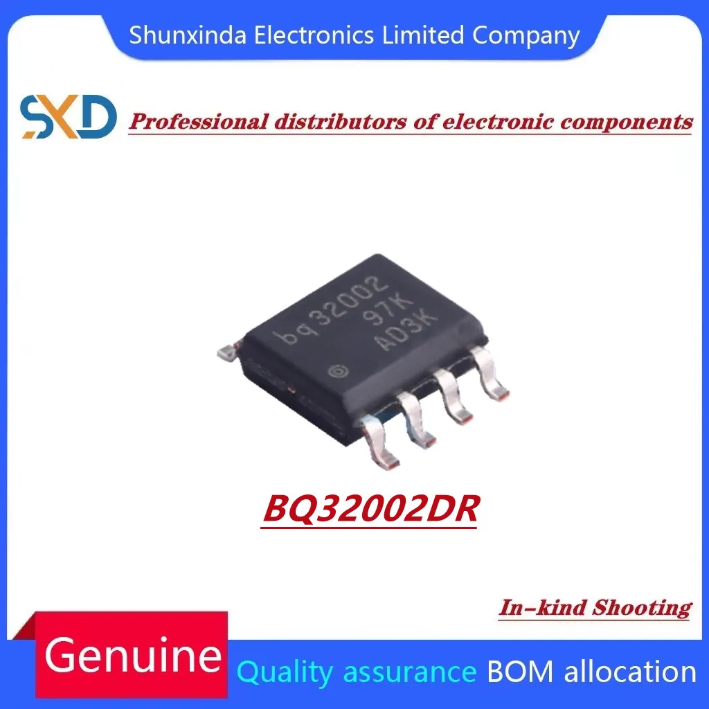 

5PCS/LOT BQ32002DR 32002 SOP8 In Stock Integrated Circuits (ICs) Clock/Timing Real Time Clocks