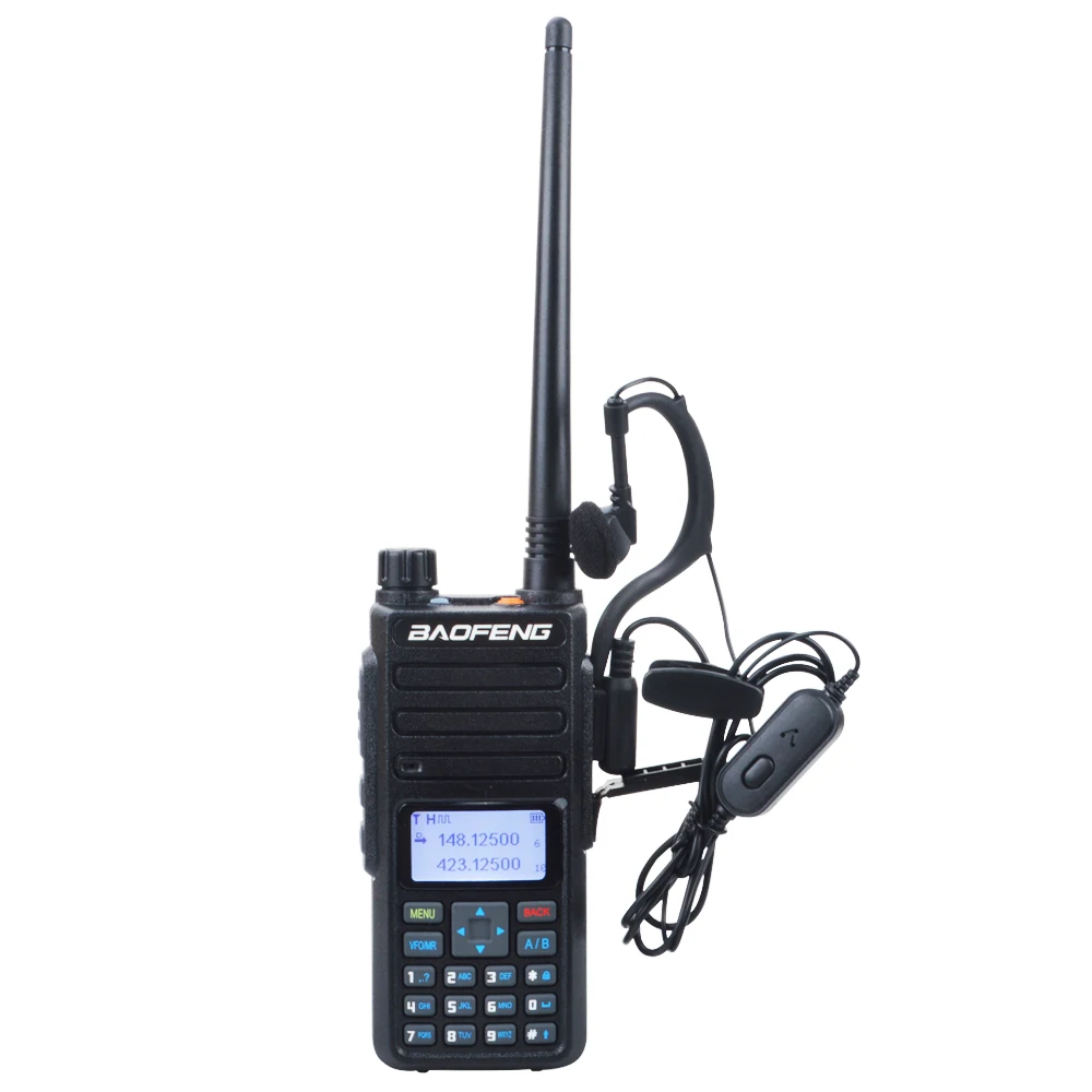 Walkie Talkie Digital DMR and Analog UHF VHF Dual Band Two way Radio Baofeng DR-1801UV