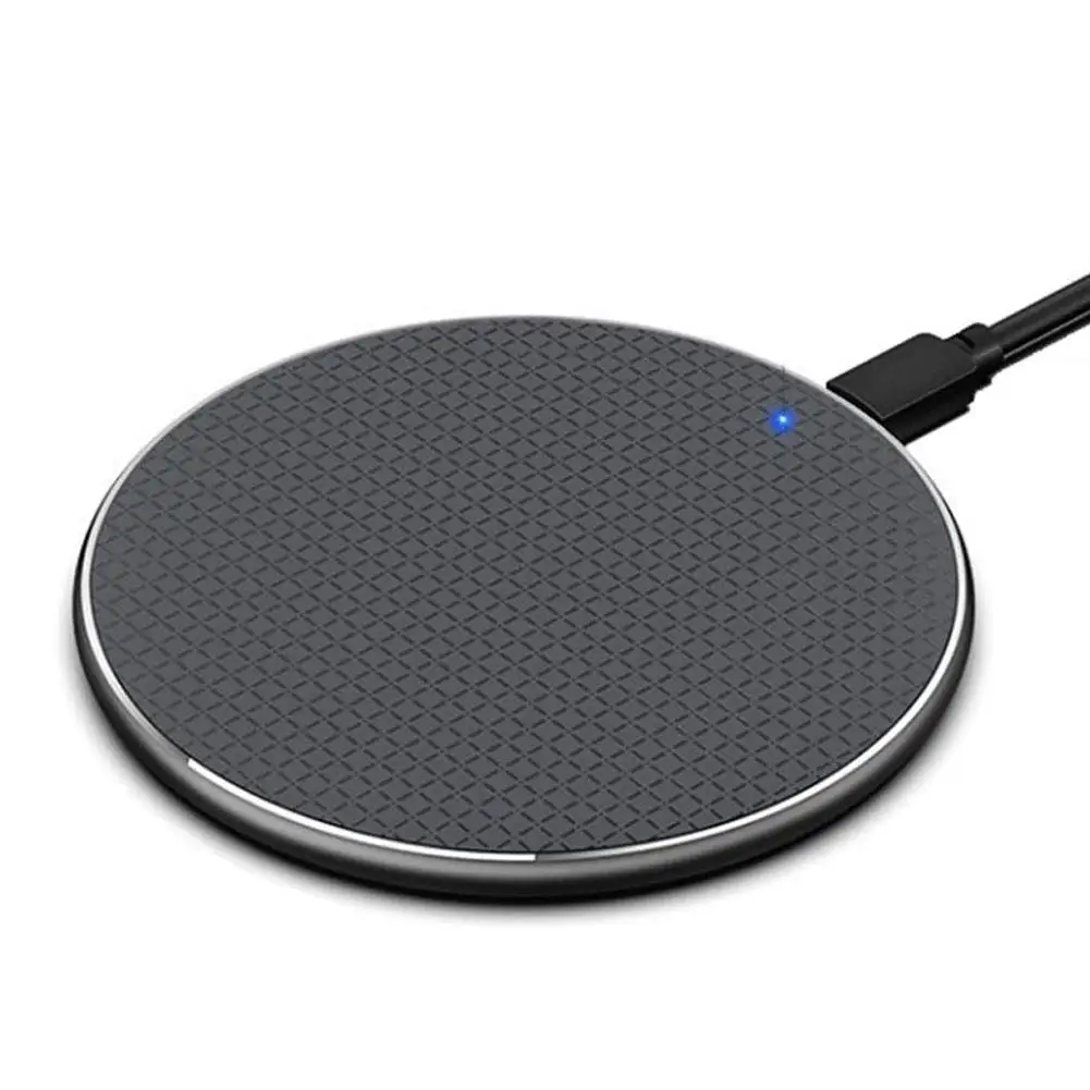 15 Вт портативный беспроводной зарядный коврик из алюминиевого сплава для всех