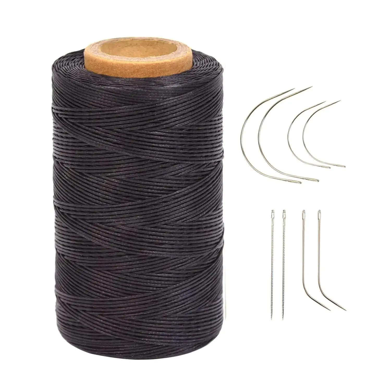 Кожаная швейная вощеная нить с иглой 284 ярдов 150D 0 8 мм для ремонта обуви брошюра
