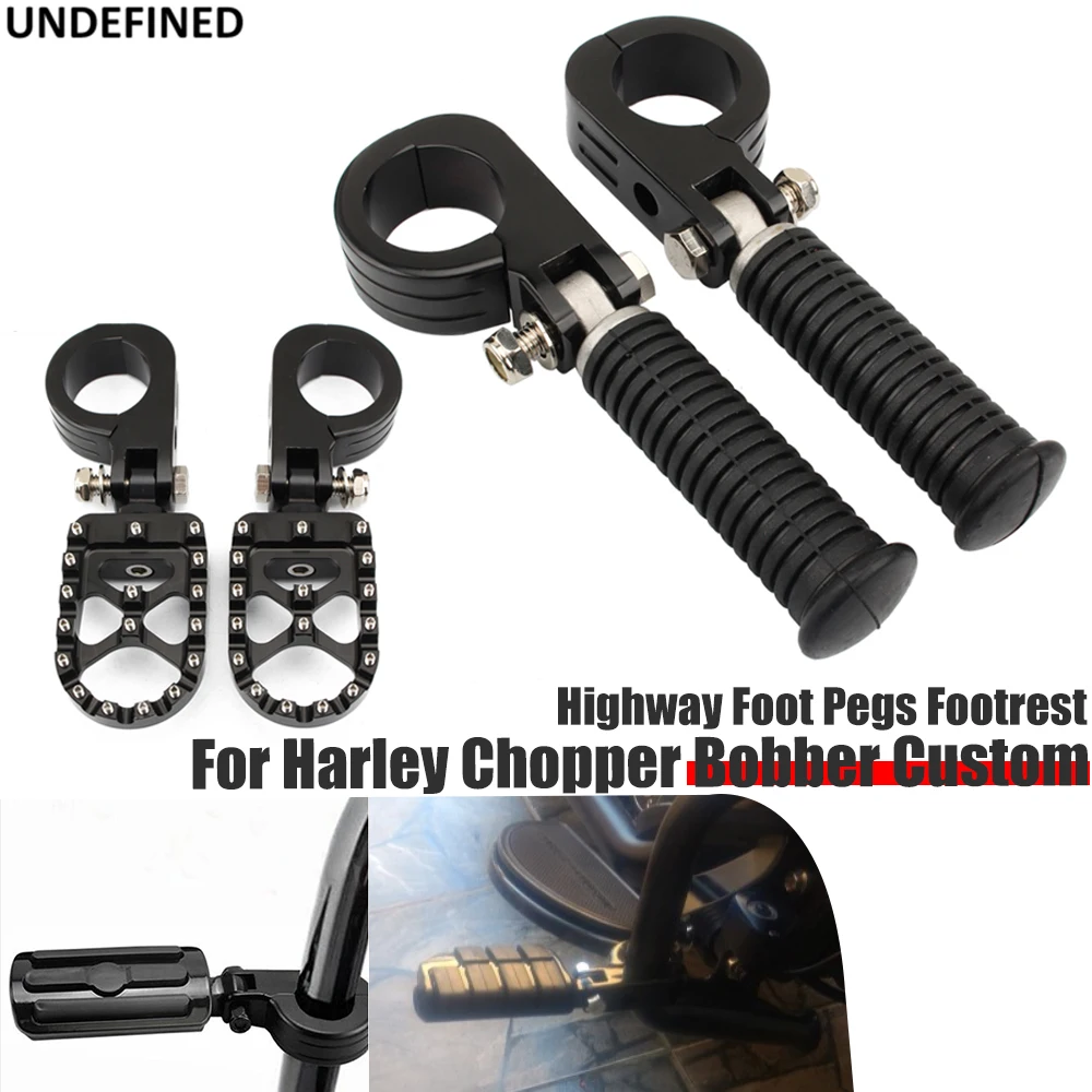 

Для Harley Chopper Bobber Custom 38 мм 1 1/2 дюйма, колышки для шоссе, зажимы для стоп, крепление, колышки для ног, защита двигателя мотоцикла