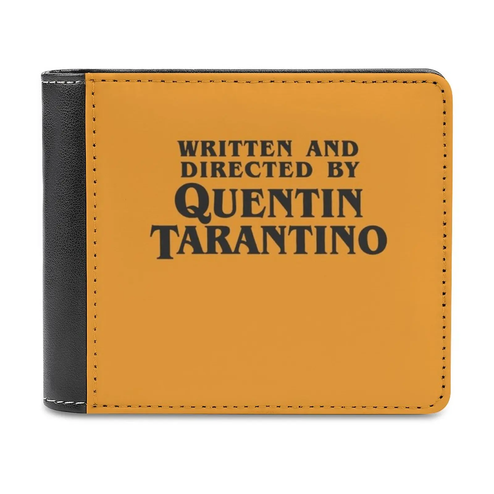 

Written And Directed By Quentin Tarantino Dark Leather Wallet Men's Wallet Diy Personalized Purse Father'S Day Gift Quentin