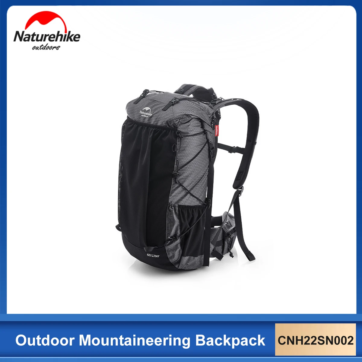 

Naturehike Outdoor Mountaineering Backpack NH19BP095 40L 60L Large Capacity Men's Travel Hiking Camping Double Shoulder Back Pac