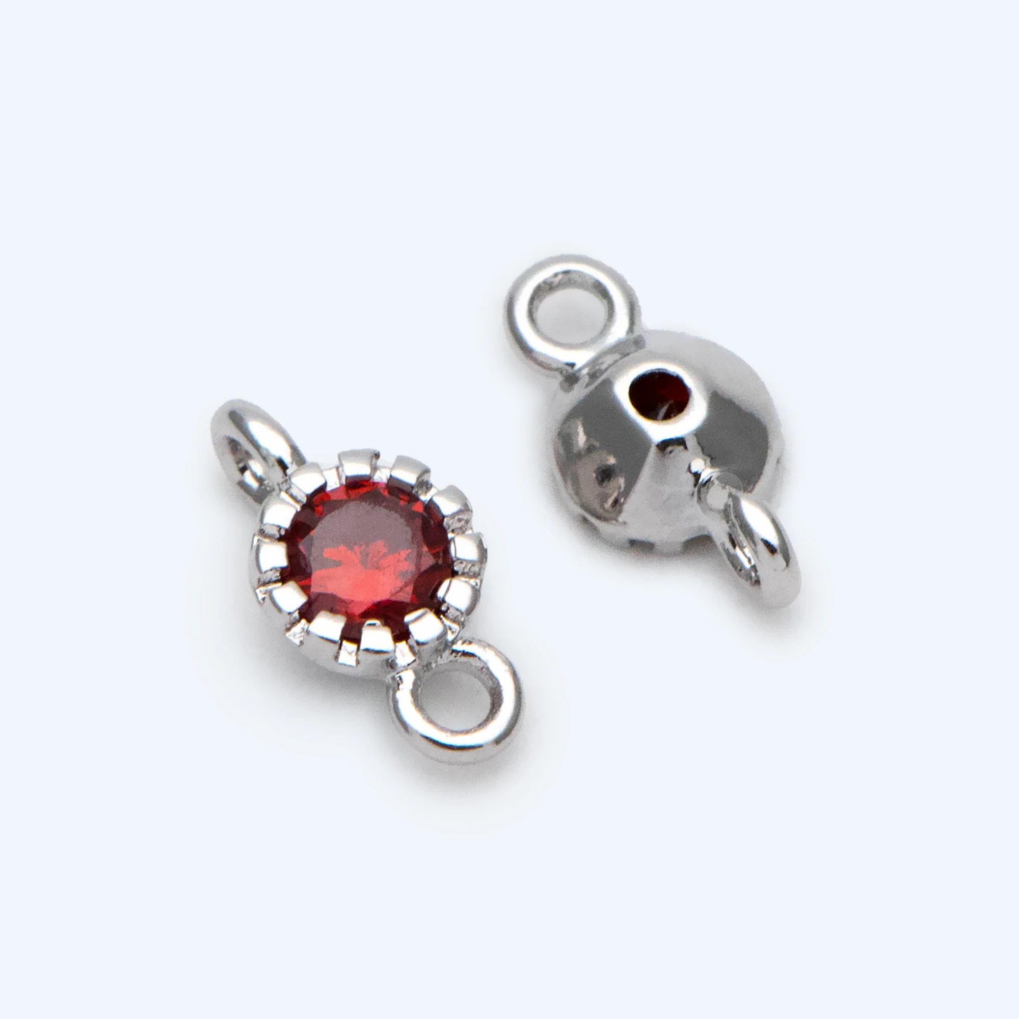 

Круглые разъемы для монет с покрытием из фианита 8x4 мм, 10 шт, латунь с родиевым покрытием, мини-подвески с геометрическим рисунком