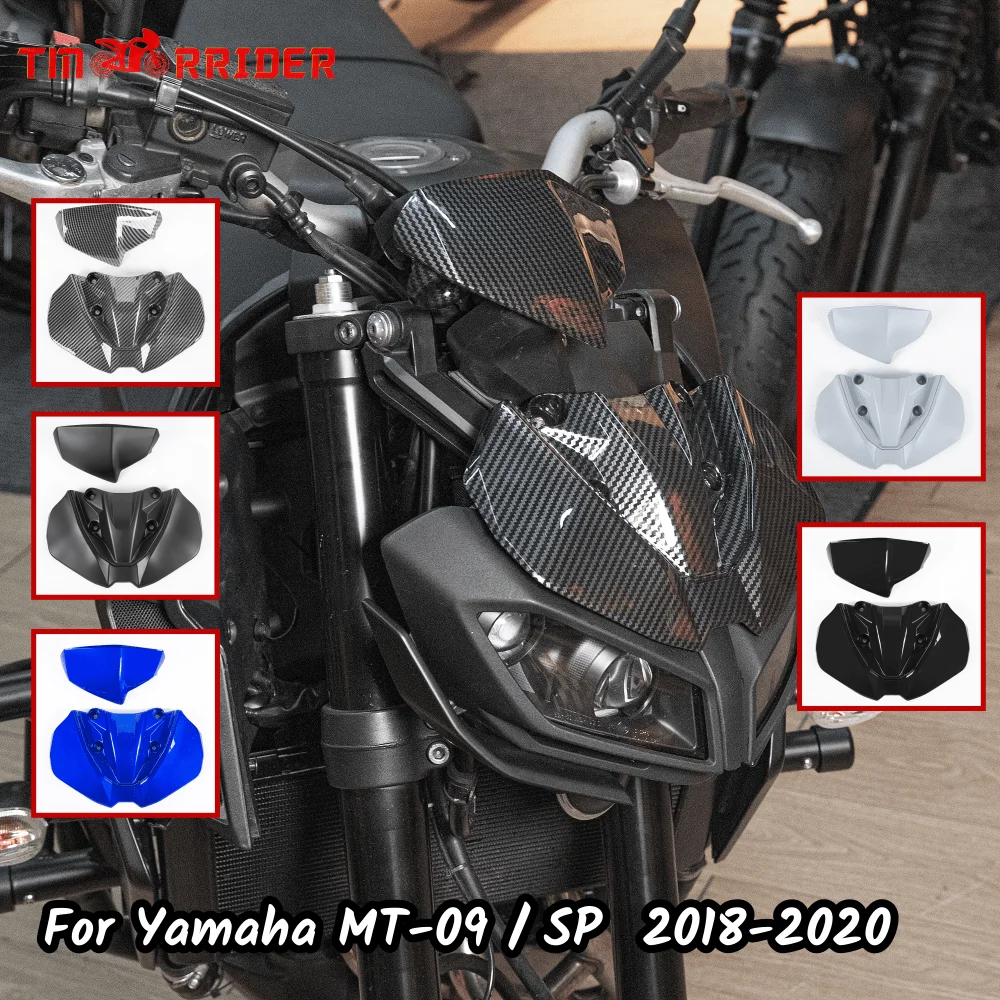 

MT09 Motorcycle Upper Front Headlight Cover For Yamaha MT-09 MT 09 SP 2018 2019 2020 Headlamp Cowl Protector Fairing Accessories