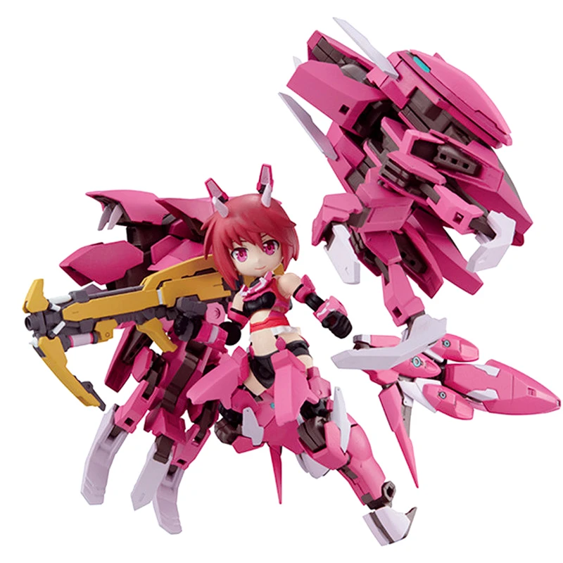 

Original MegaHouse Mobile Suit Girl Desktop Assembly Alice Gear Aegis Hyuga Rin Action Figure Desktop Ornament Toys