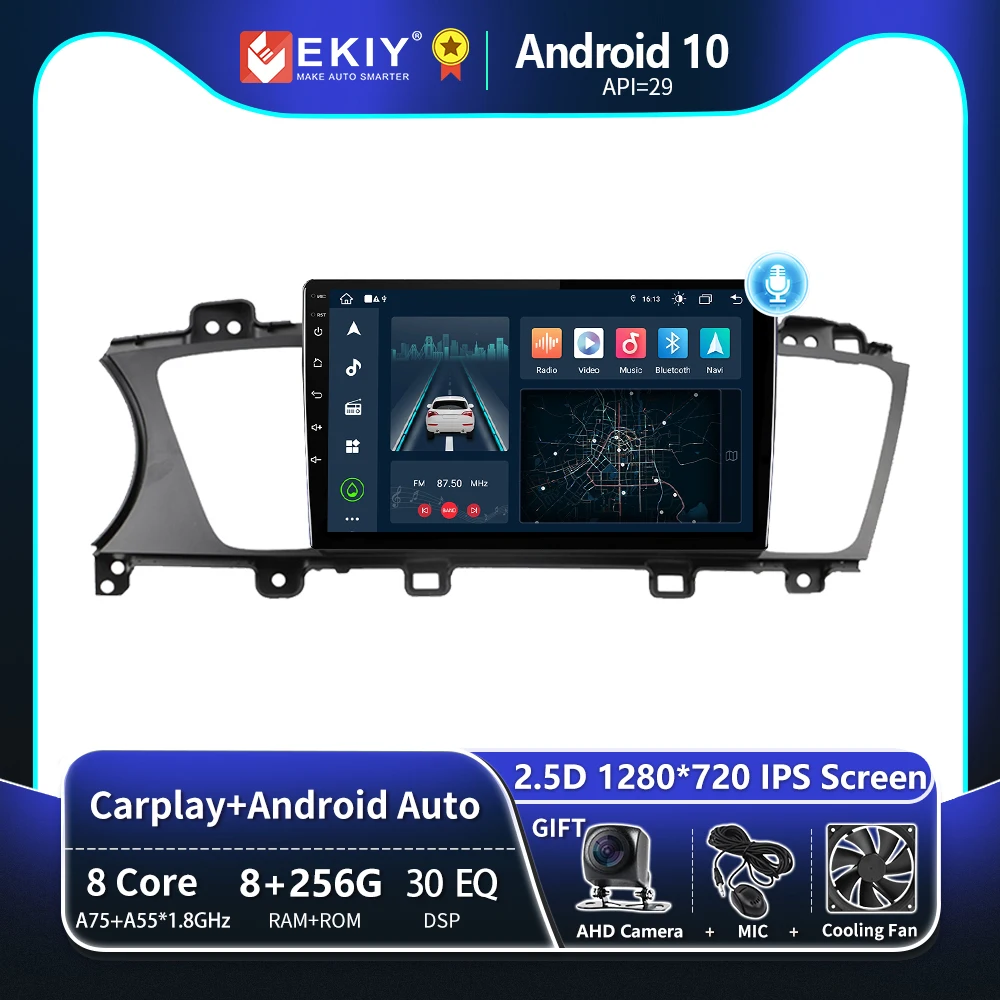 

EKIY T8 8G 256G For Kia Cadenza K7 2013 - 2017 Car Radio Multimedia Video Player Android Auto Navigator GPS Carplay No 2 Din DVD