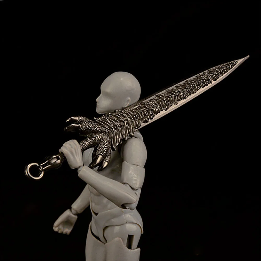 

Масштаб 1/12, солдат, сплав, оружие, волшебный меч 12 см, модель двойного меча, игрушечные аксессуары для 6-дюймовой экшн-фигурки, Игрушечная мод...