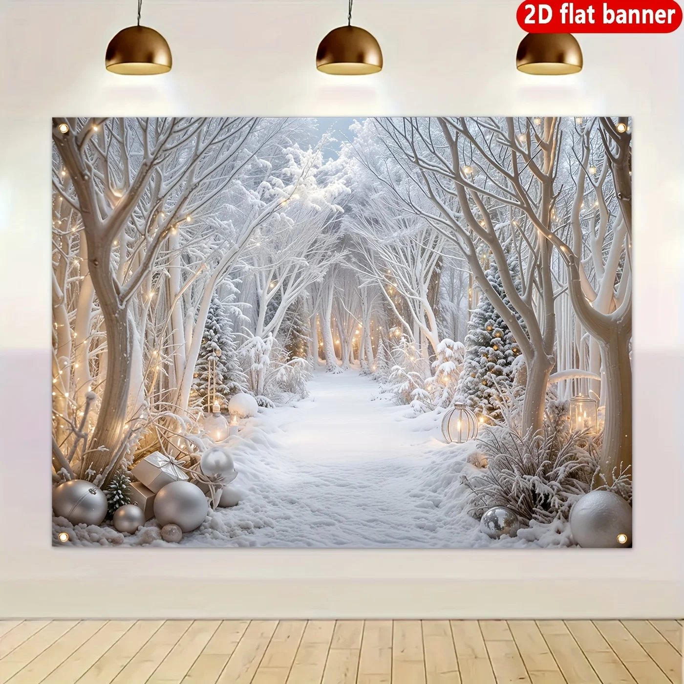 

Рождественский гобелен "Зимний лес", полиэстер