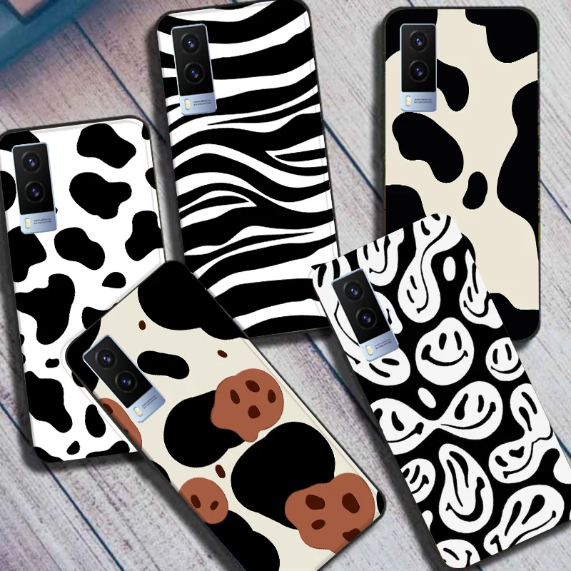 

Leopard Cow Zebra Case For Vivo V21E 5G Back Cover Soft TPU Silicone Coque For Vivo V2055 Cases VivoV21E 5G Phone Bumpers