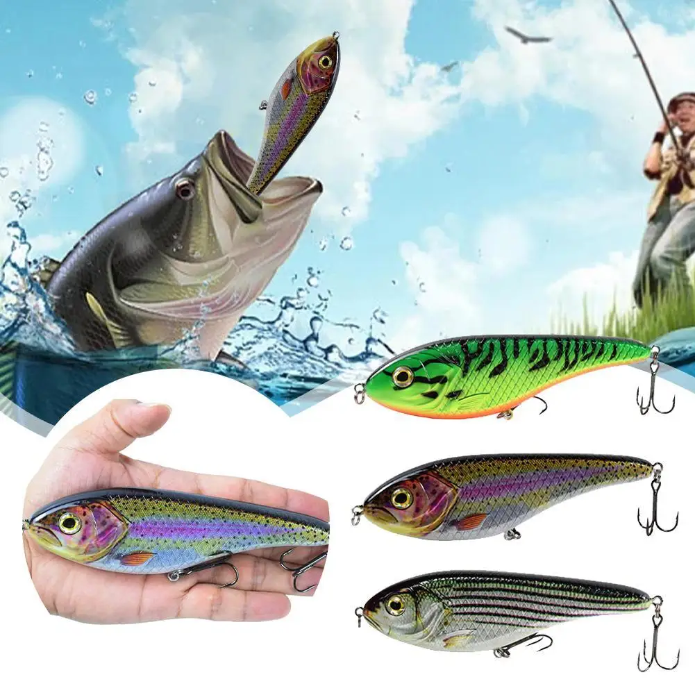 

150MM 81G Large Pike Simulation Road Sub-bait Simulation Bait Plastic Bait For Northern Pike Perch Bass Muskie