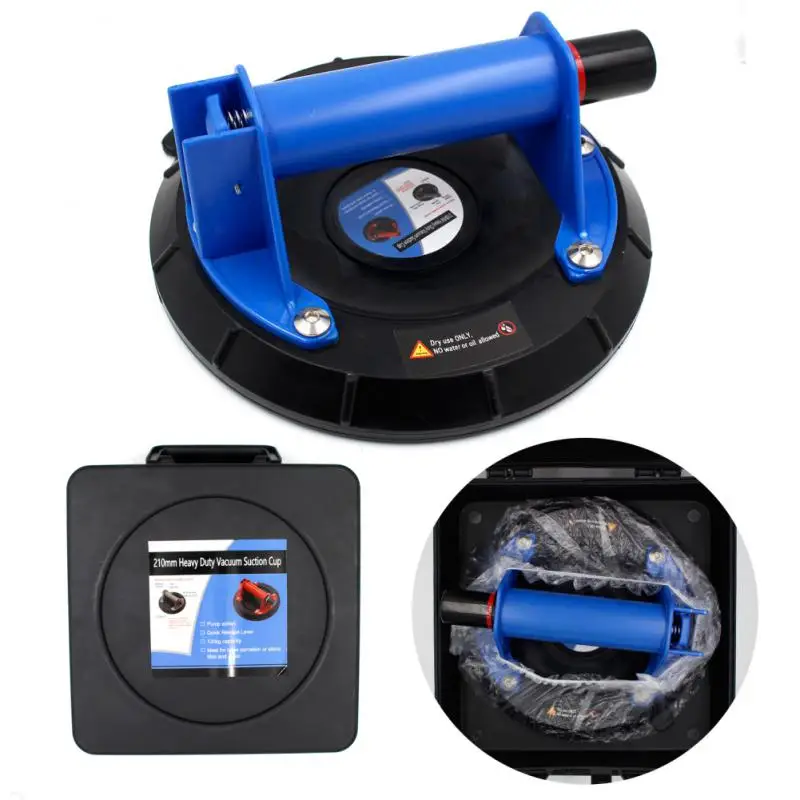 

8 Inch Vacuum Suction Cup 220kg With Copper Handle Ventosas Para Vidrio Heavy Duty Lifter For Granite Tile Glass Manual Lifting