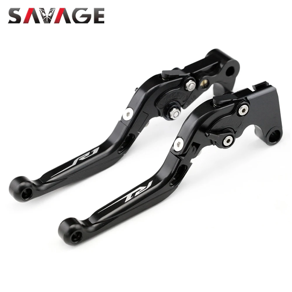 Brake Clutch Levers For YAMAHA YZFR1 YZF-R1/R1M/R1S 2004-2022 06 08 12 15 19 Motorcycle Adjustable Folding Extendable Logo R1
