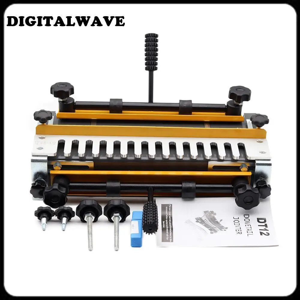 300mm/12” Woodworking Dovetail Machine Wood Dovetail Jig Portable Machine Semi-Permeable Die-Cast Joint Mortising Carpentry Tool