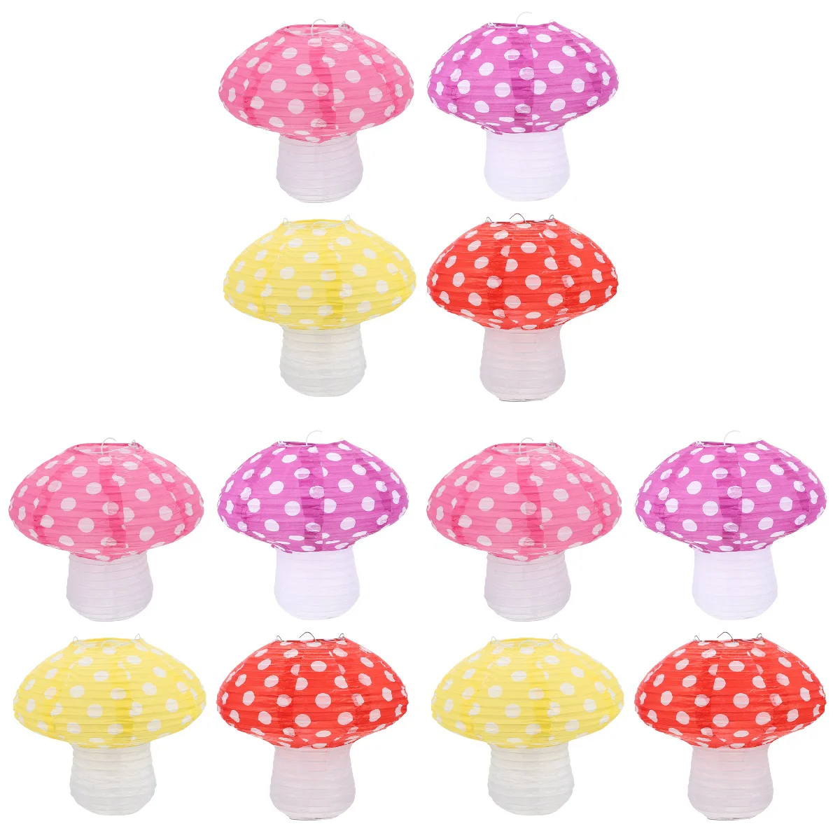 

Mushroom Lantern Paper Party Decorations Decoration Decor Lanterns 3D Ornament Theme Forest Supplies Wonderland Jungle Tale