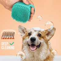 bathroom puppy big dog cat bath massage gloves brush soft safety silicone pet accessories for dogs cats tools mascotas products