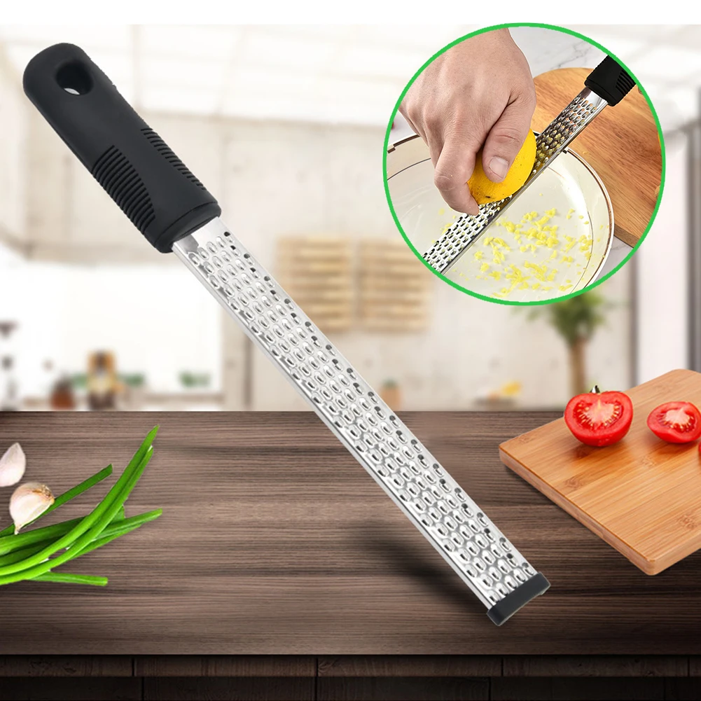 

Stainless Steel Handheld Citrus Lemon Zester Grater Long Chocolate Grater Cheese Grinder Fruit Peeler Ginger Garlic Kitchen Tool