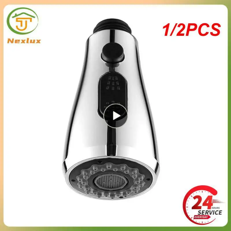 

1/2PCS Kitchen Sink Durable Construction Rust-resistant Bathroom Faucet Convenient Pull-out Design Faucet Filter