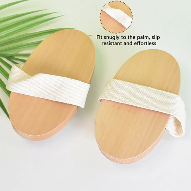 Антицеллюлитная щетка для тела успокаивающее деревянное эфирное масло спа