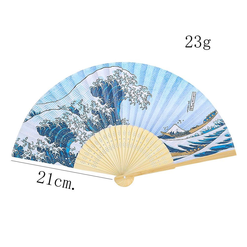 

Складной бамбуковый веер с японской печатью