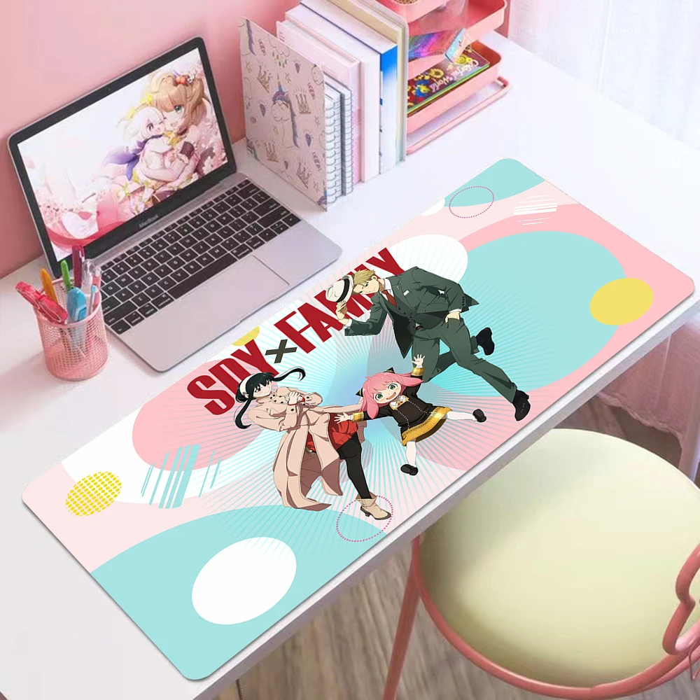 Большой коврик для мыши для всей семьи SPY X, компьютерные игровые коврики для мыши, настольные Коврики для клавиатуры, офисный резиновый нескользящий коврик для мыши, мыши 40x90 30X80 см