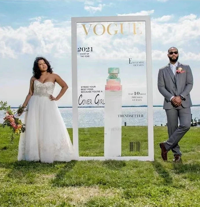 Свадебная фотография фон украшения реквизит железный журнал для фотобудки