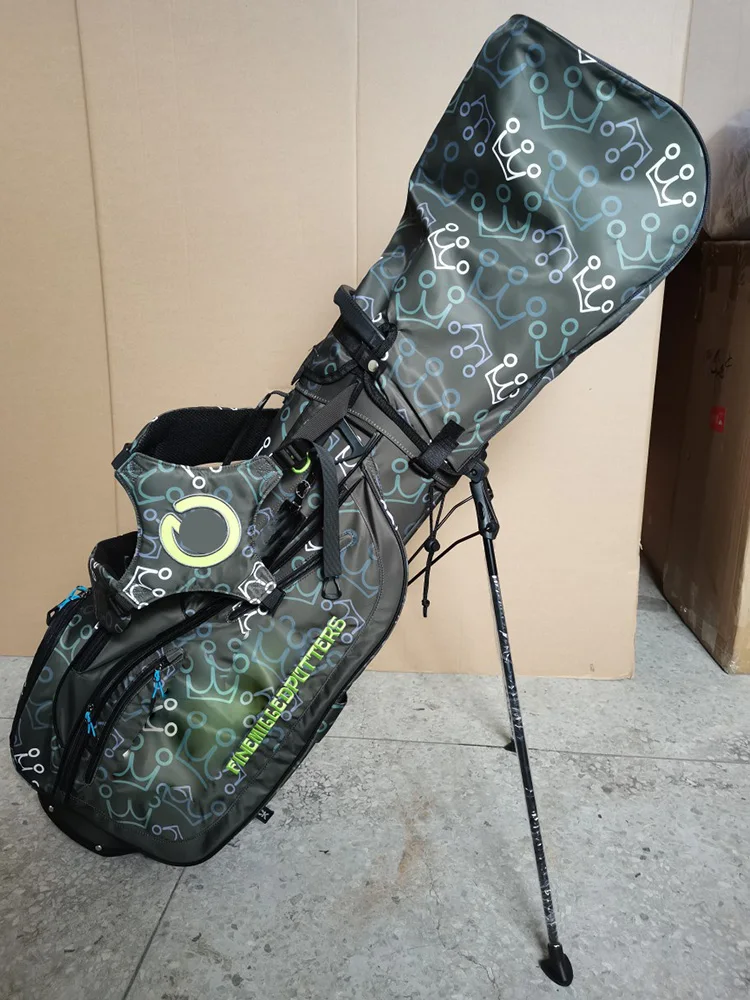 

Golf Bracket Bag Golf Clubs Bag Golf Caddy Bag Stand Package Army Green Blue Color Men Outdoor Sports