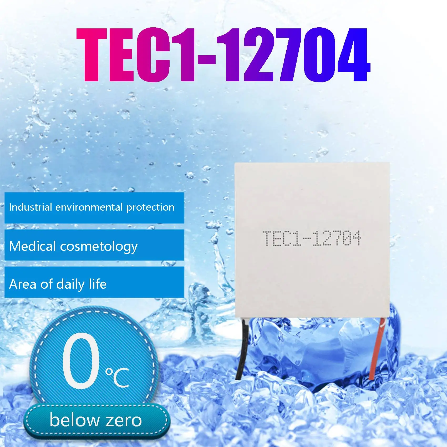 

TEC1-12704 Термоэлектрический охладитель Пельтье 30 мм x 30 мм TEC1 12704, элемент модуля 12 В 4 а, охлаждение Пельтье