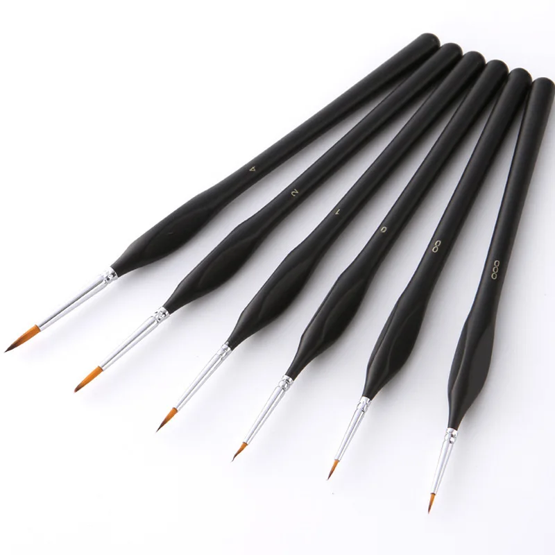 

6 nylon wool hook line pen hand-painted digital stroke watercolor pen oil brush watercolor brush paint brushes acrylic brush