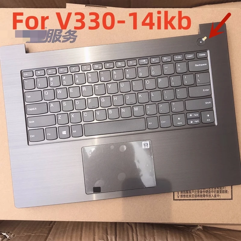 New original V330-14ikb brushed black without fingerprint hole C-case keyboard For laptop