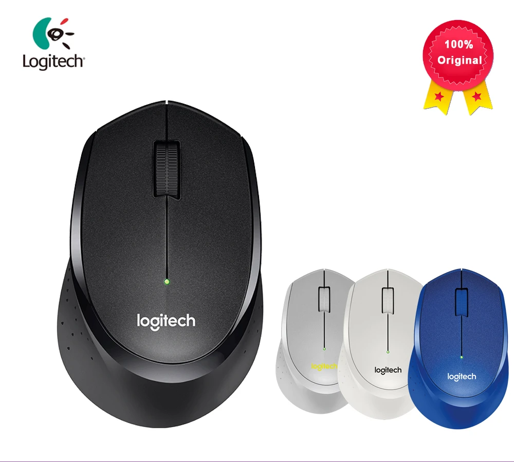 

Logitech M330 Wireless Mice Silent Mouse with 2.4GHz USB 1000DPI Optical Mouse for Office Home Using PC/Laptop Mouse Gamer