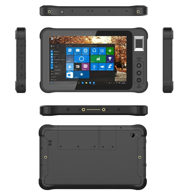 

Самый дешевый заводской 7-дюймовый Прочный планшет Win10 pro 4 + 64G U BLOX M8 GNSS GPS Прочный планшет с идентификацией по отпечатку пальца 4G LTE QR-сканер