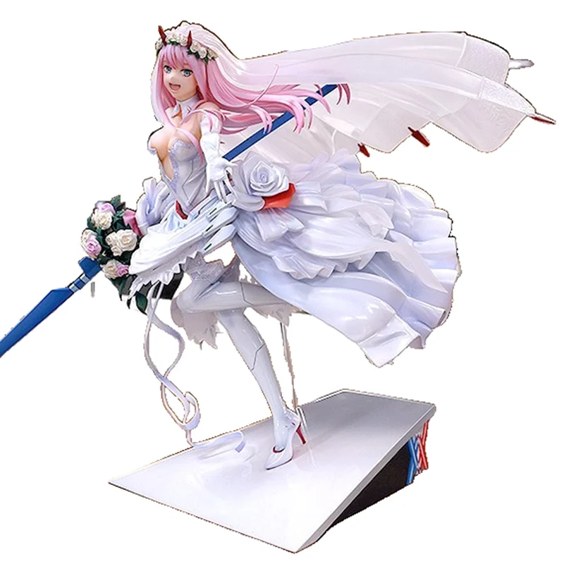 

DARLING in the FRANXX Code:002 Zero Two 02 For My Darling Anime Girl PVC Action Figure Toy Collection Wedding Dress Model Doll