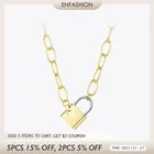 Женское Ожерелье-чокер из нержавеющей стали с большим замком