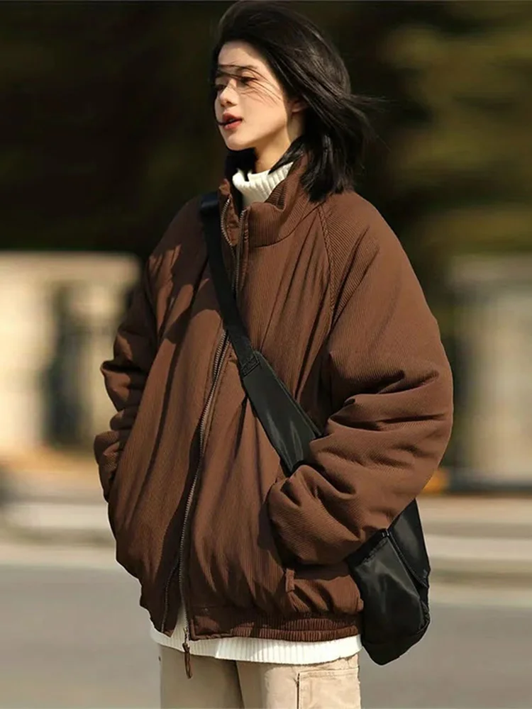 Пуховик с хлопковой подкладкой женская зимняя новинка 2024 толстая куртка и