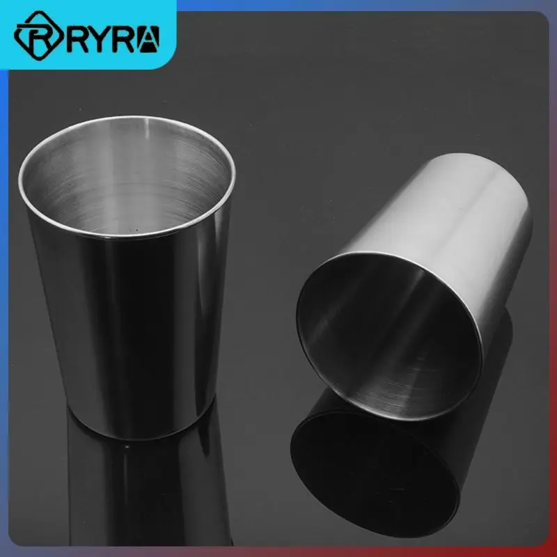 

Practical Stainless Steel Cups Portable Drinkware Whiskey Mugs Coffee Tea Camping Travel Cup Bar Utensils Wine Beer Outdoor