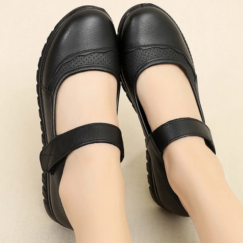 

Solid Elegant Women Sandals Autumn Soft Comfortable Leisure PU Leather Shoes Concise Breathable Women's Sandals zapatos de mujer