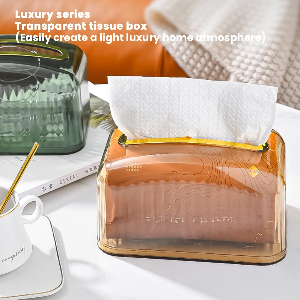 

Автомобильный пластиковый ящик для хранения салфеток, многофункциональный стеллаж для хранения, подходит для гостиной, спальни, кухни, туалета