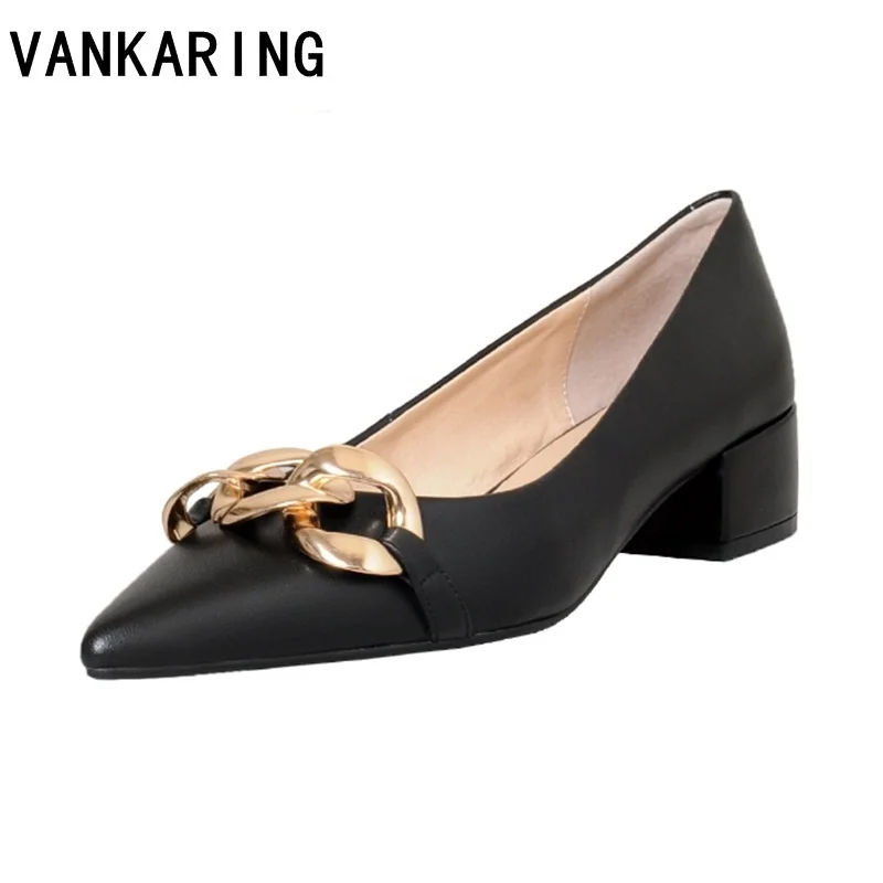 

Туфли женские из натуральной кожи на высоком каблуке, с острым носком