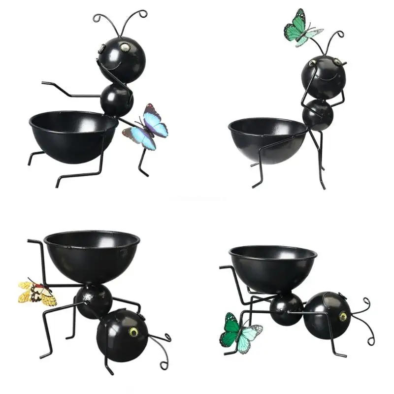 

Wrought Iron Ant Flower Pot Succulents Plant Container Home Decorations Dropship