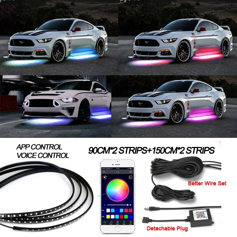 Подсветка для автомобиля мотоцикла персонализированная неоновая лампа RGB