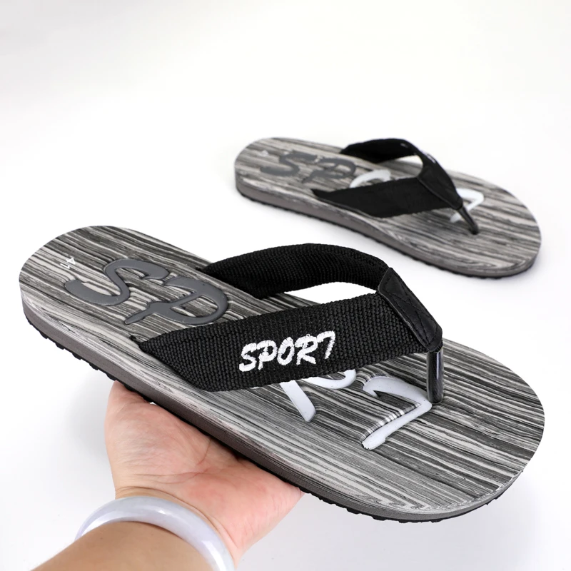 Hot Sale  Fashion Men's Summer Beach Sandals Leisure Outdoor Flip-Flops Indoor Home Lager Size Slippers 39-45#